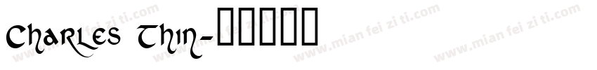 Charles Thin字体转换